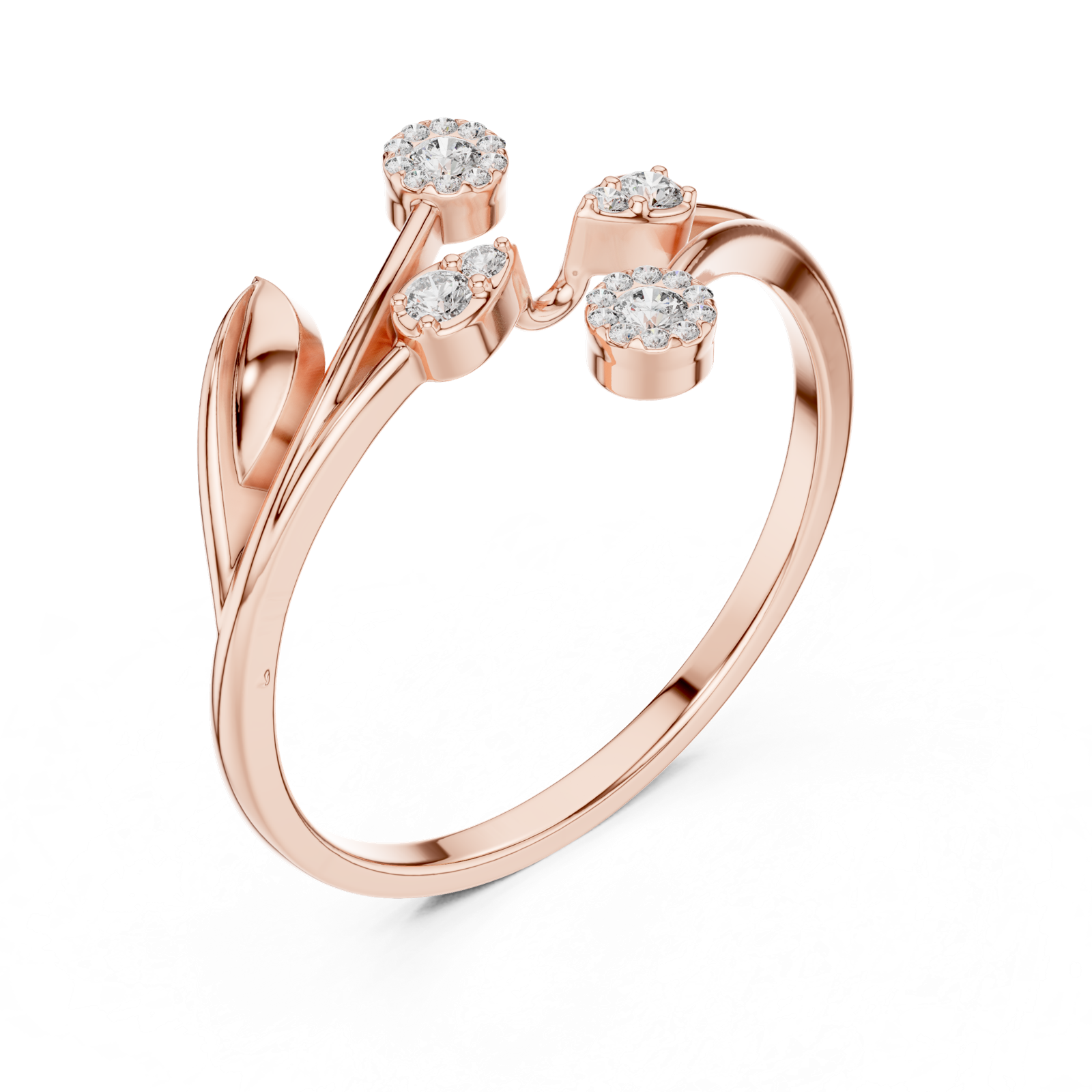 Gold Ring 1 (249), Rose Gold, view 2