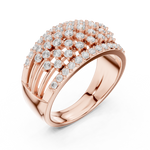 Gold Ring DDLR-455, Rose Gold, view 2