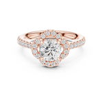 Gold Ring DDLR-670, Rose Gold, view 4