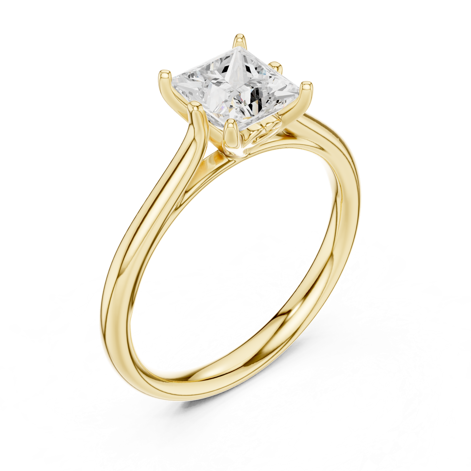 Gold Ring DDLR-798, Yellow Gold, view 2