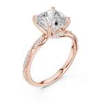Gold Ring DDLR-962, Rose Gold, view 2
