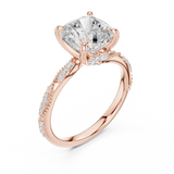 Gold Ring DDLR-962, Rose Gold, view 2