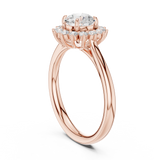 Gold Ring DDLR-673, Rose Gold, view 1