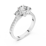 Gold Ring LR-0033, White Gold, view 2