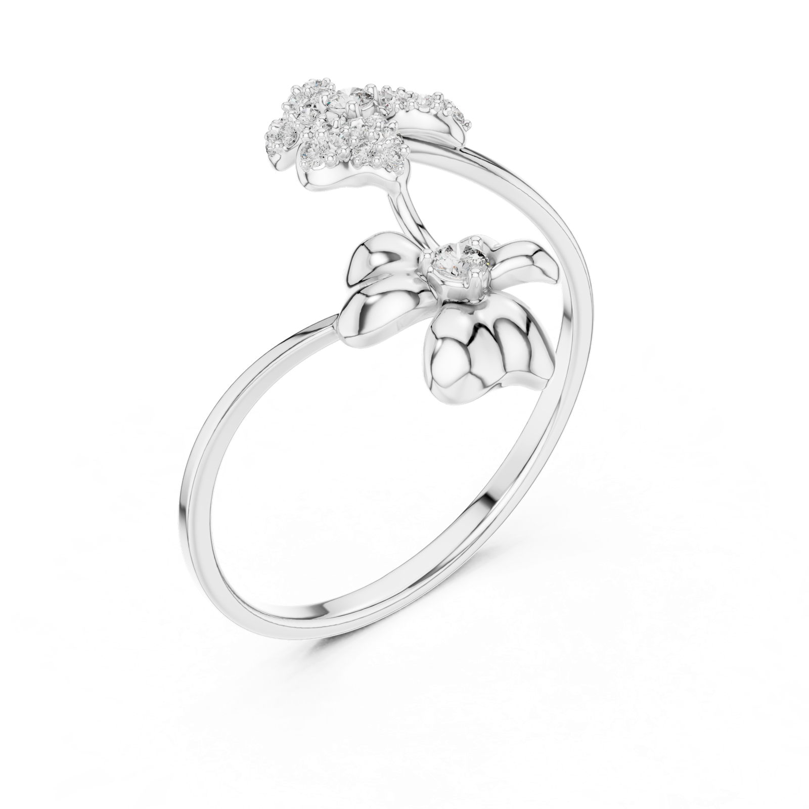 Gold Ring 1 (166), White Gold, view 2