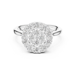 Gold Ring DDLR-781, White Gold, view 4