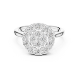 Gold Ring DDLR-781, White Gold, view 4