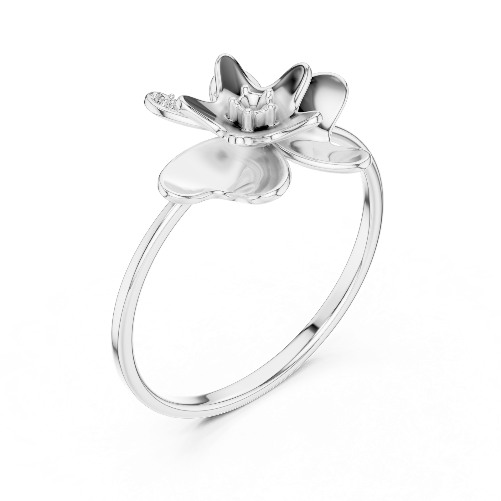 Gold Ring 1 (118), White Gold, view 2