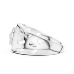 Gold Ring LR-01 (42), White Gold, view 3