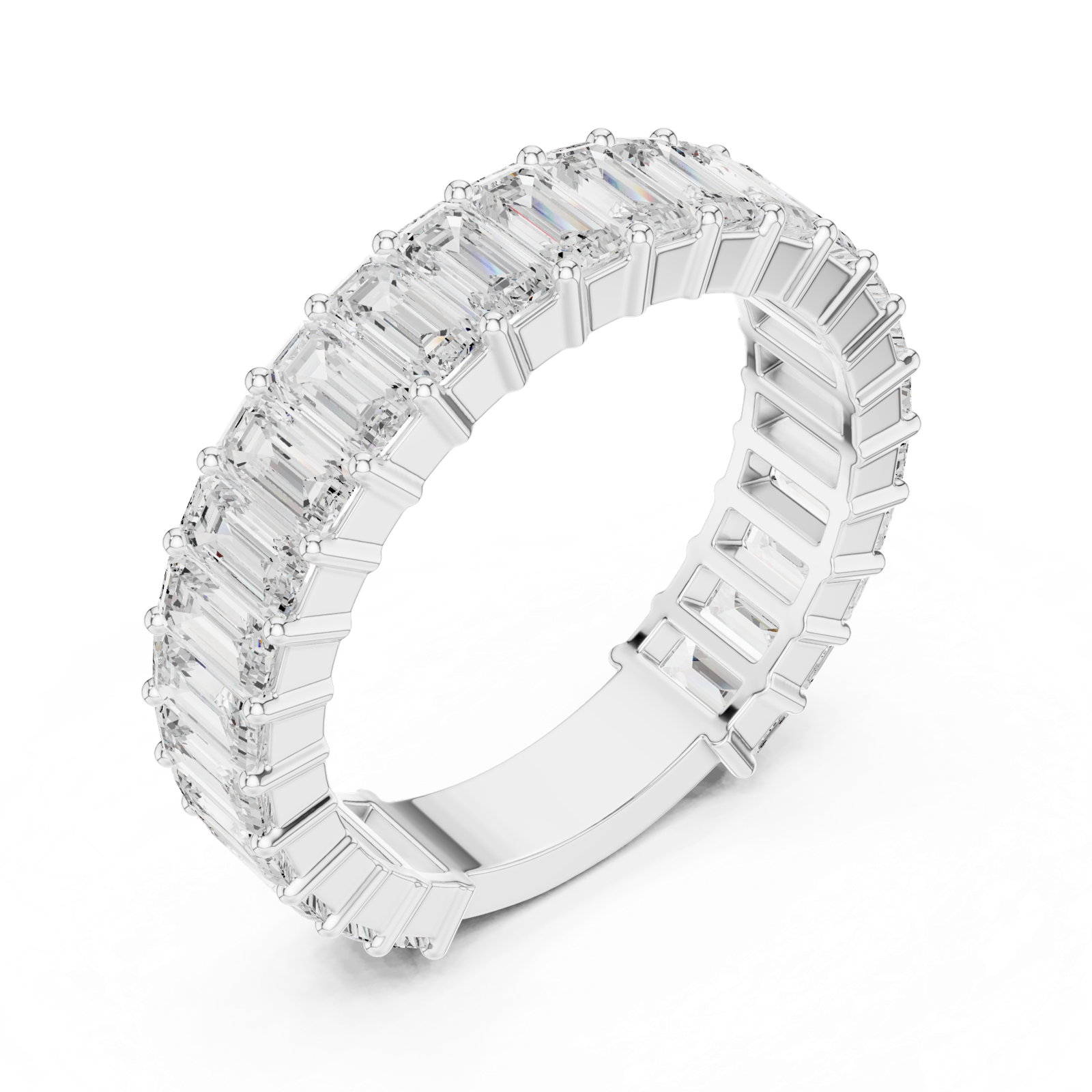 Gold Ring DDLR-723, White Gold, view 2