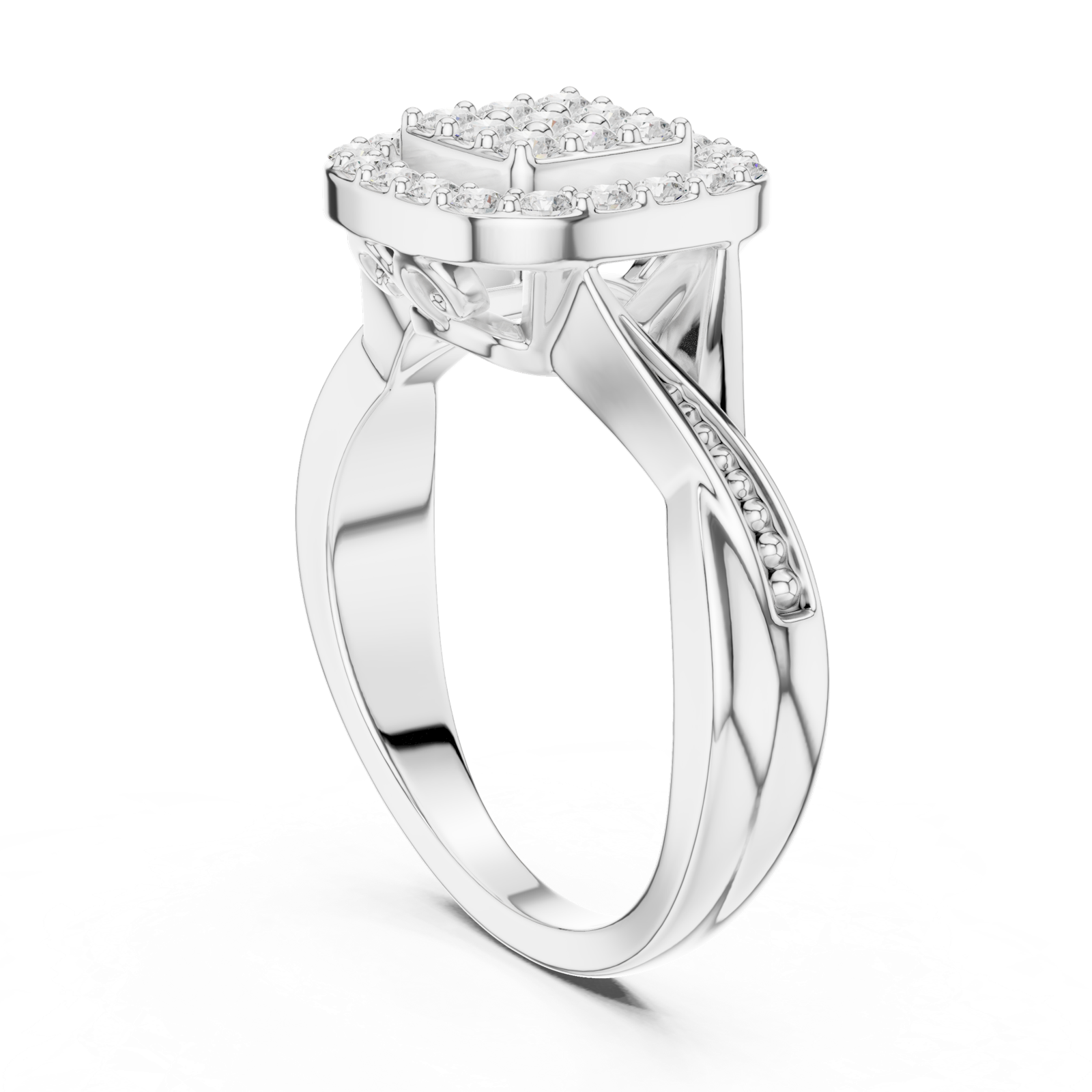 Gold Ring SBWR(13), White Gold