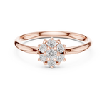 Gold Ring 1 (262), Rose Gold, view 4
