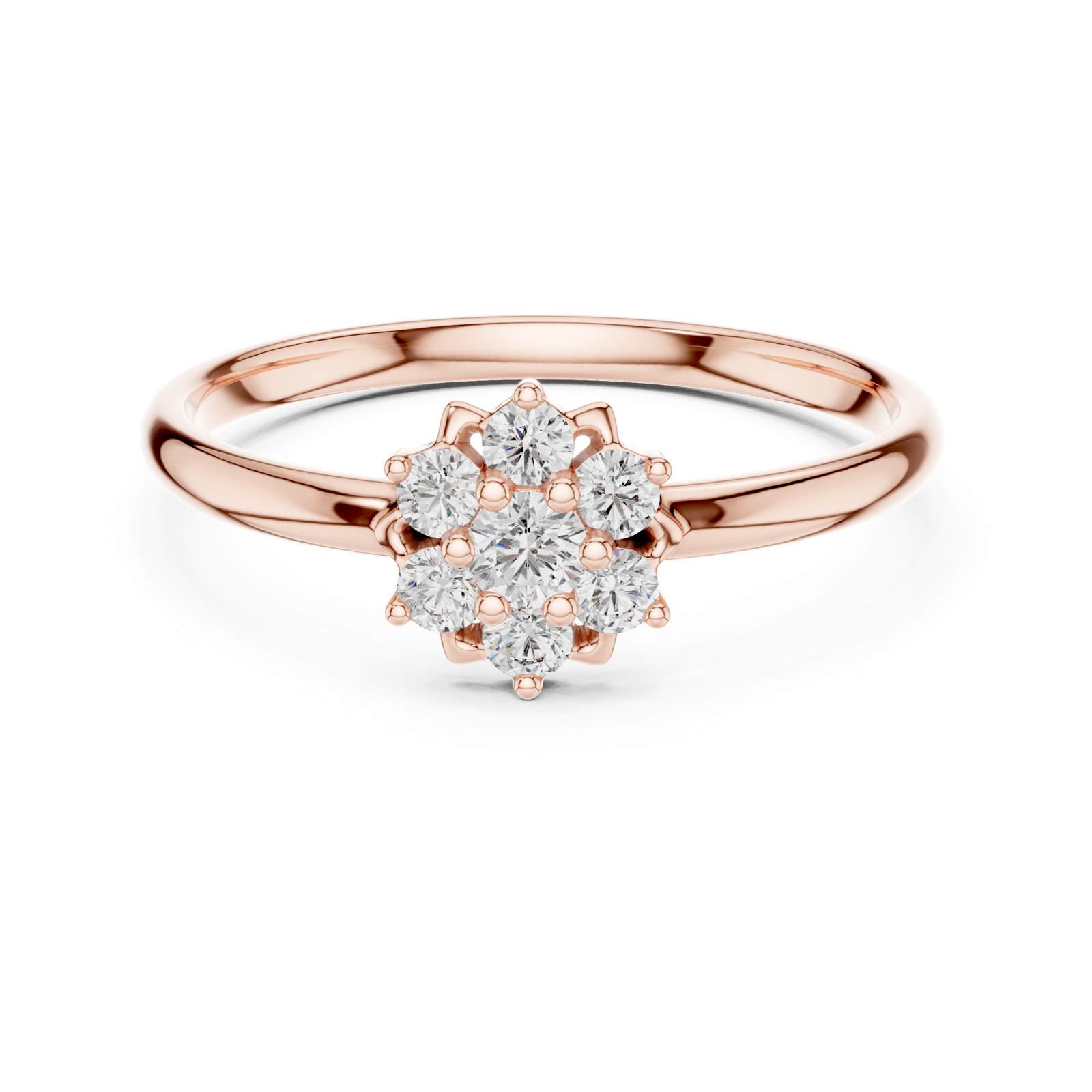 Gold Ring 1 (262), Rose Gold, view 4