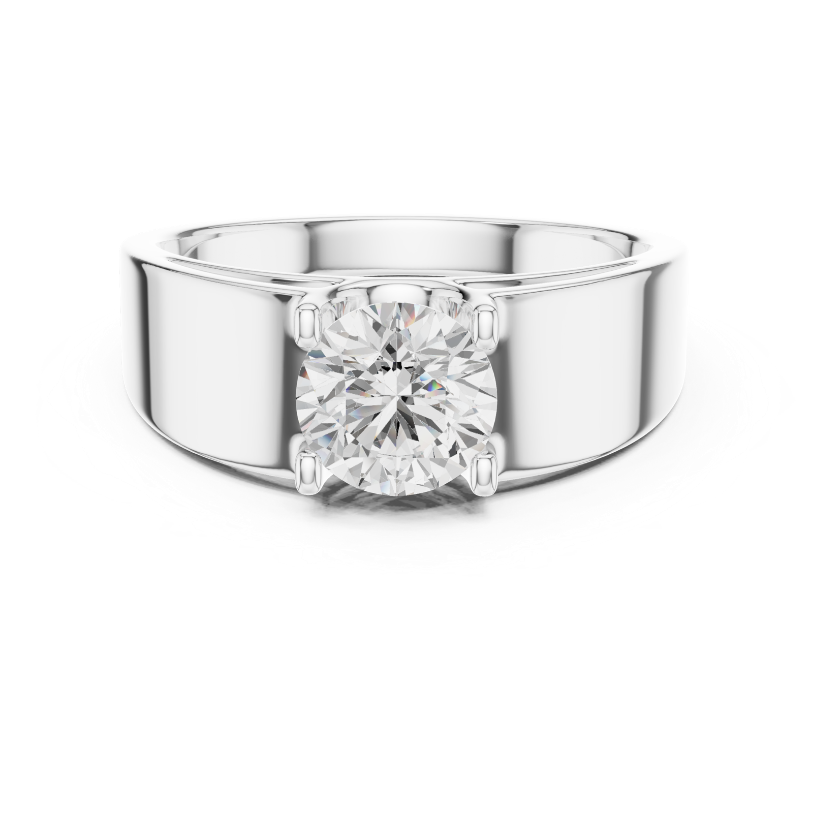 Gold Ring SBMR(5), White Gold, view 4