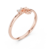 Gold Ring 1 (361), Rose Gold, view 2