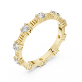 Gold Ring DDLR-236, Yellow Gold, view 2