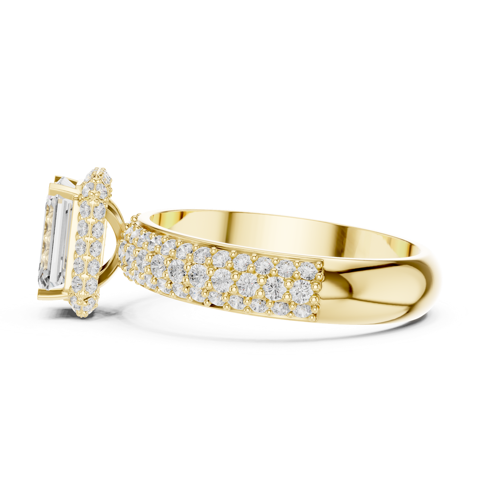 Gold Ring DDLR-1072, Yellow Gold, view 3
