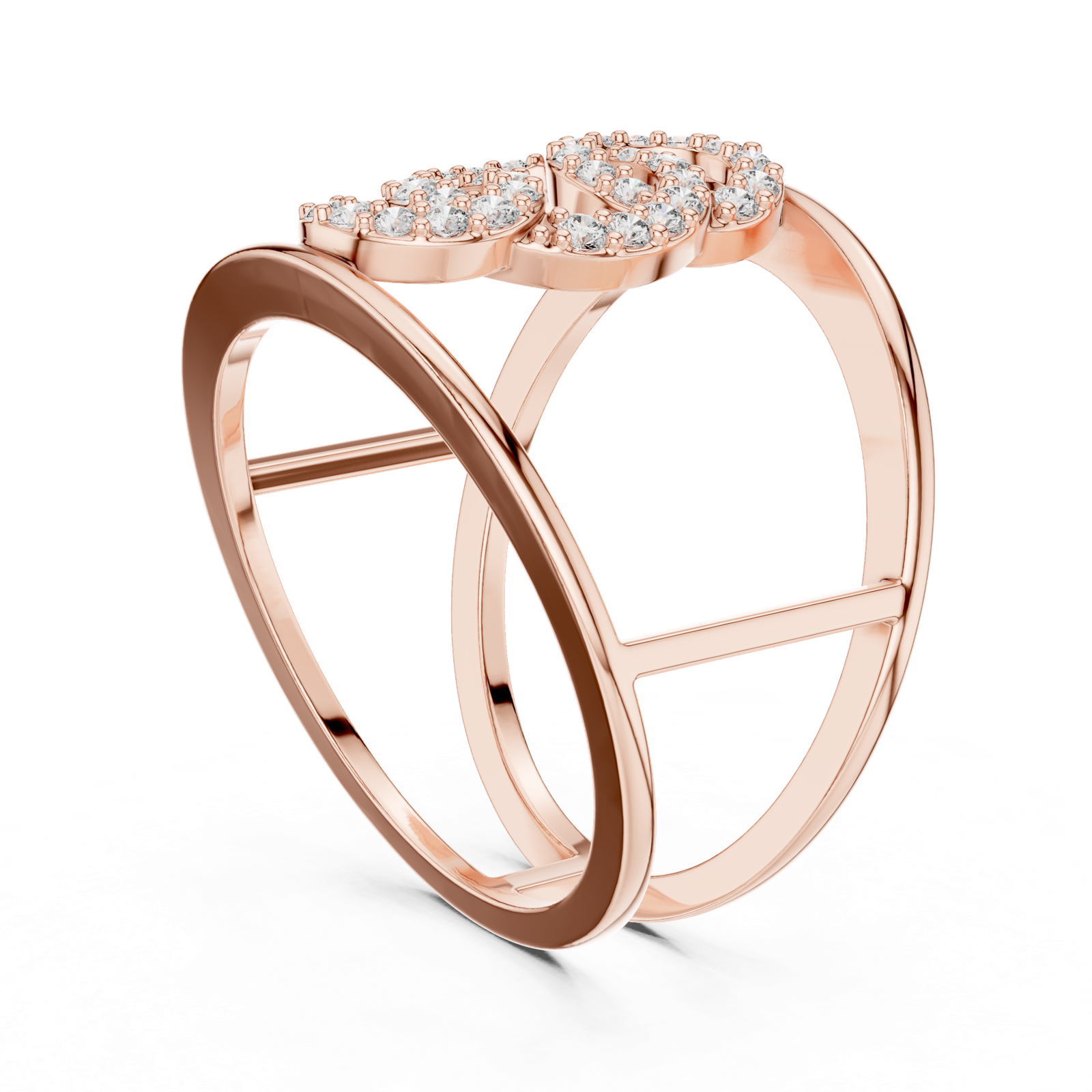 Gold Ring LR-01 (85), Rose Gold