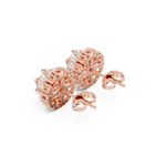 Gold Earrings AER-62, Rose Gold, view 2