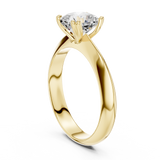 Gold Jewelry L36-8, Cushion center stone, Yellow Gold, view 1