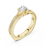 Gold Ring LR-0330, Yellow Gold, view 2