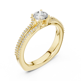 Gold Ring LR-0330, Yellow Gold, view 2