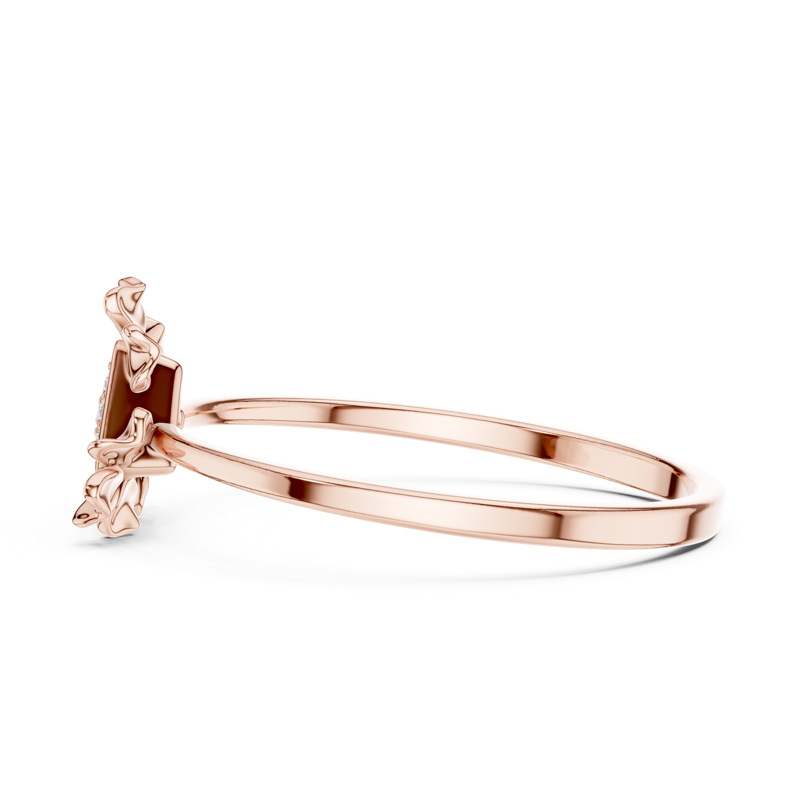 Gold Ring 1 (112), Rose Gold, view 3