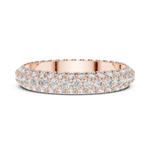 Gold Ring DDLR-213, Rose Gold, view 3