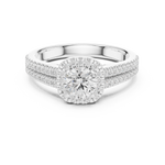 Gold Ring LR-0266, White Gold