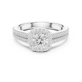 Gold Ring LR-0266, White Gold
