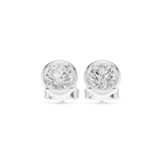 Gold Jewelry DDER-001, Round center stone, White Gold, view 4