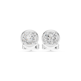 Gold Jewelry DDER-001, Round center stone, White Gold, view 4