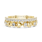 Gold Ring R30, Yellow Gold, view 3