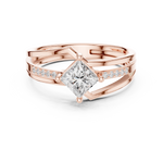Gold Ring DDLR-475, Rose Gold, view 4