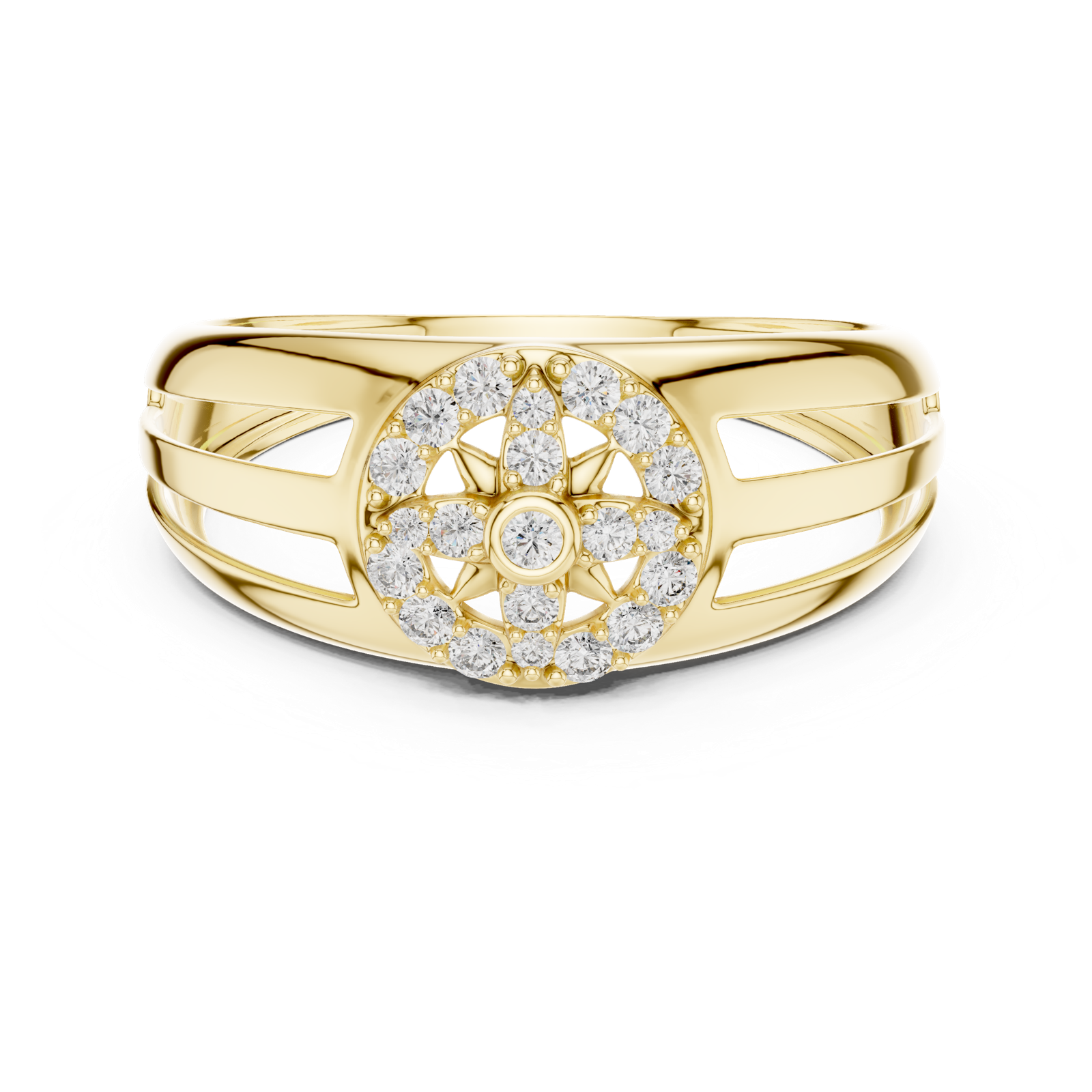 Gold Ring LR-01 (37), Yellow Gold, view 4