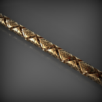 14K Solid Gold Men's Chain Necklace, Yellow Gold