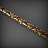 14K Solid Gold Men's Chain Necklace, Yellow Gold