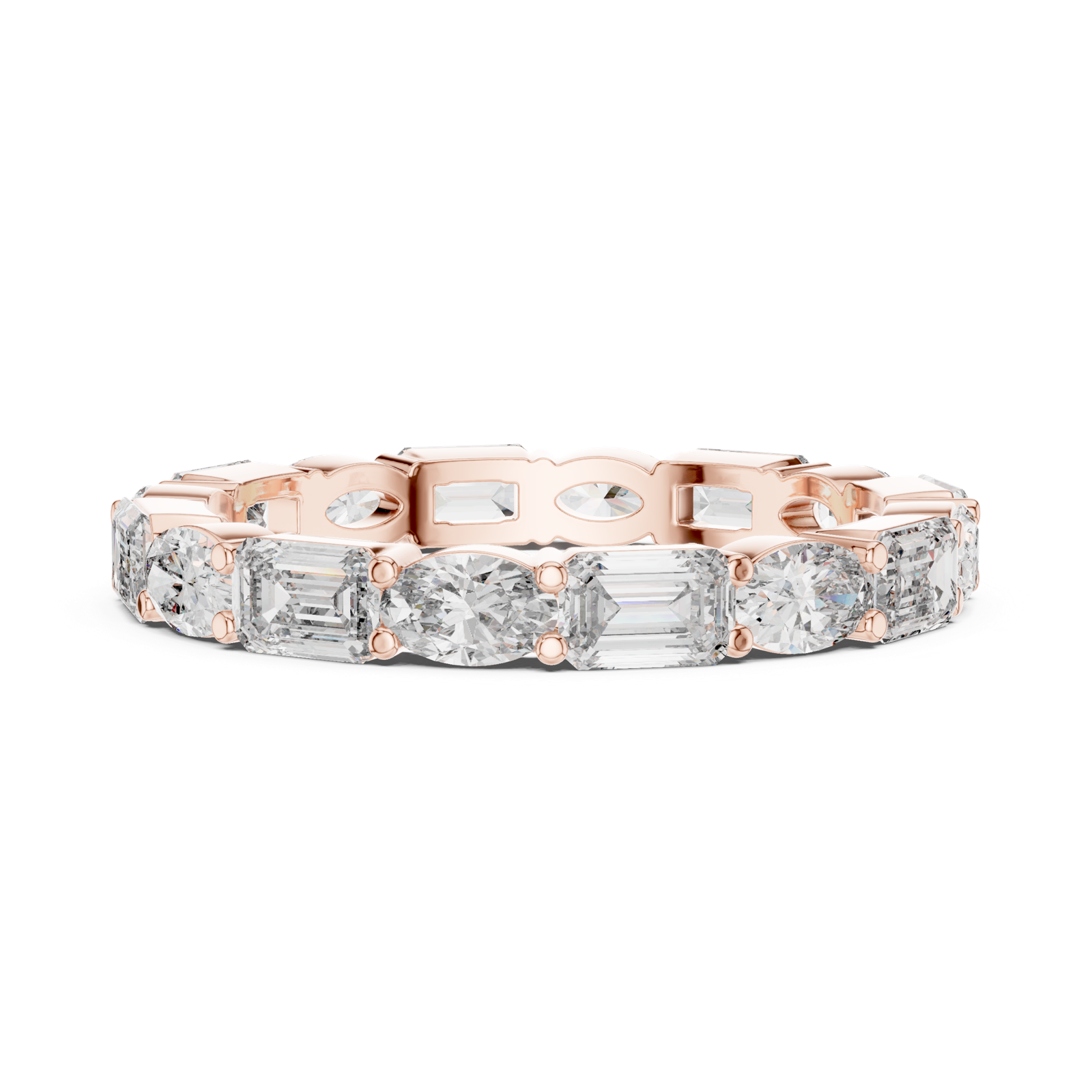 Gold Ring DDLR-230, Rose Gold, view 3