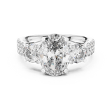 Gold Ring L03-689, White Gold, view 4