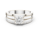 Gold Men's Ring GGR-0031, White Gold