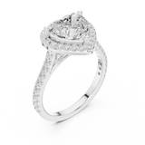 Gold Ring DDLR-432, White Gold, view 2