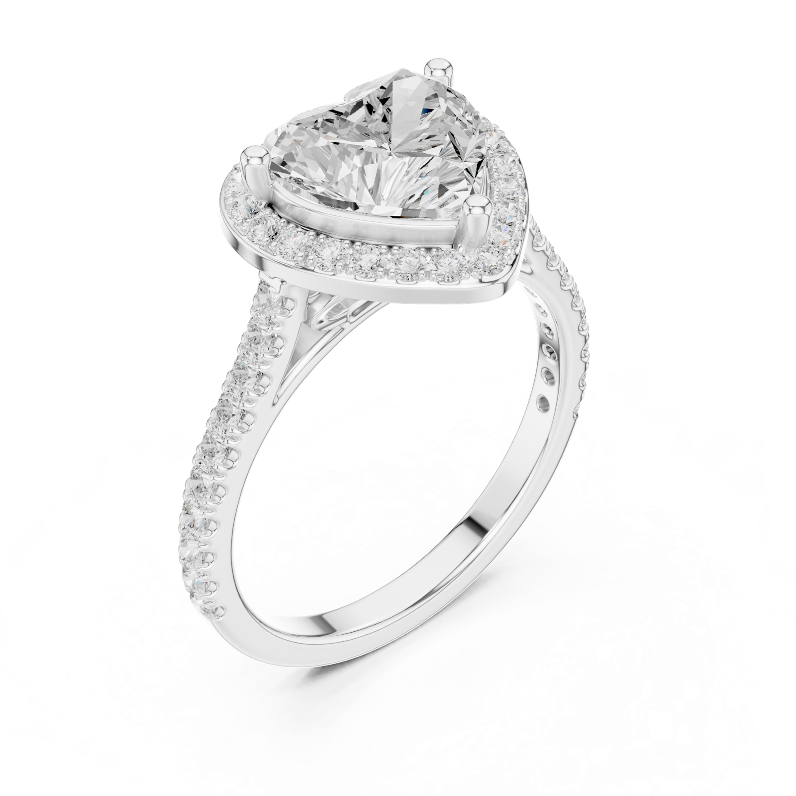 Gold Ring DDLR-432, White Gold, view 2