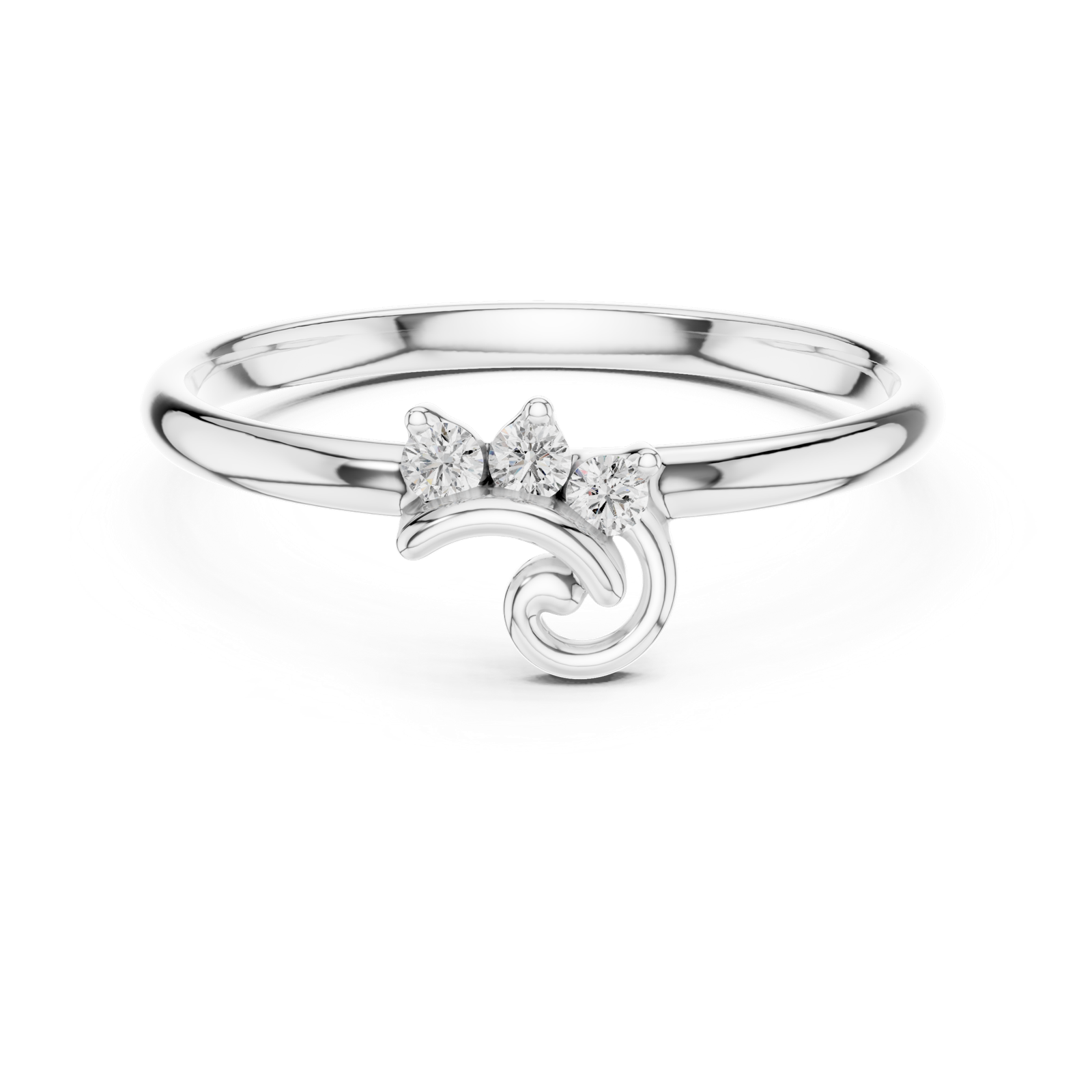 Gold Ring 1 (361), White Gold, view 4