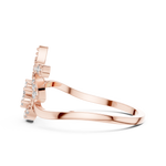 Gold Ring DR-6300, Rose Gold, view 3