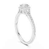 Gold Ring LR-0238, White Gold, view 1