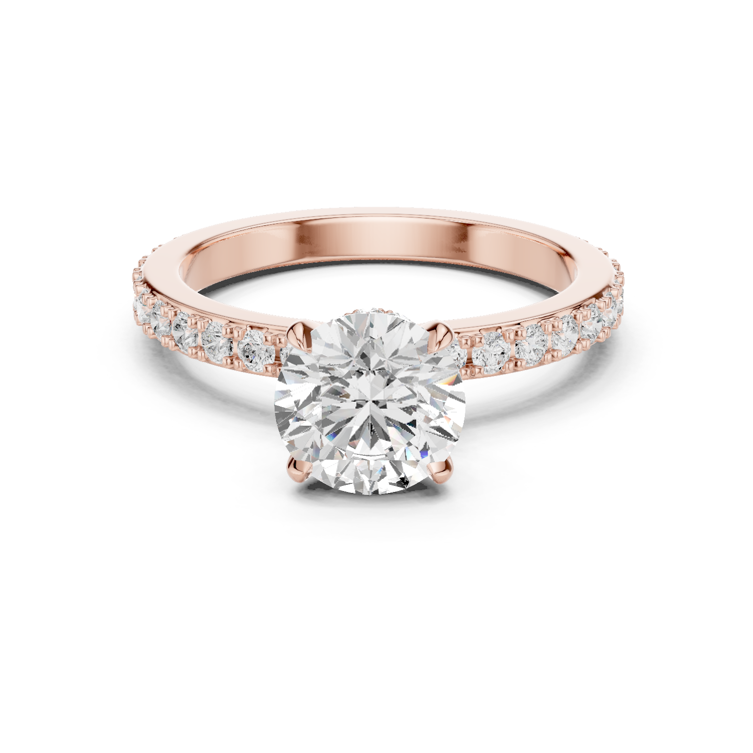 Gold Ring DDLR-787, Rose Gold