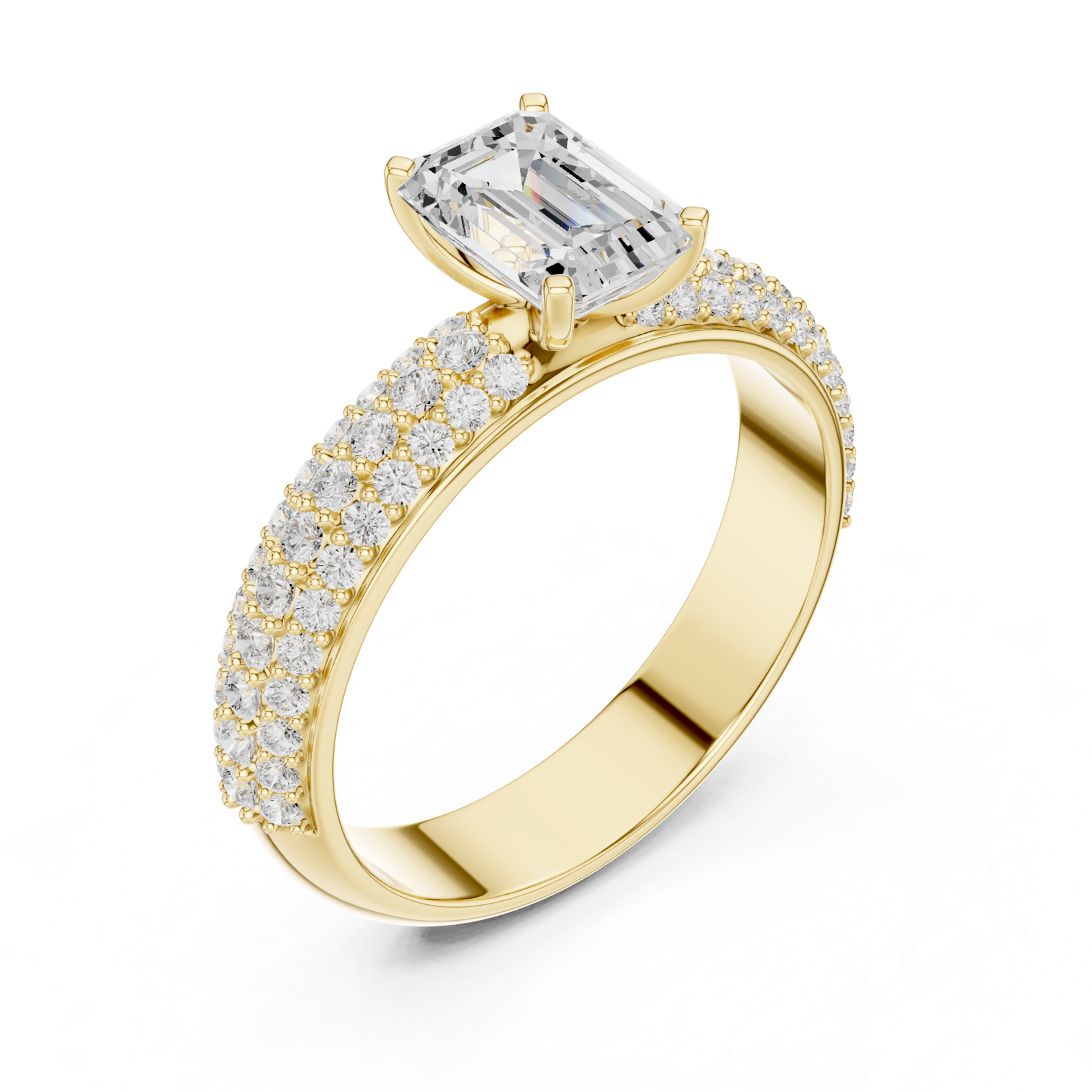 Gold Ring DDLR-1066, Yellow Gold, view 2