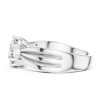 Gold Ring LR-0154, White Gold, view 3