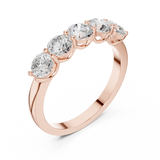 Gold Ring DDLR-1120, Rose Gold, view 2