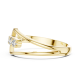 Gold Ring HLR-107, Yellow Gold, view 3